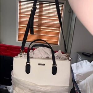 Kate Spade Black and White Satchel Bag